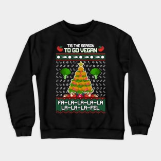 Funny Vegan Christmas Sweater Crewneck Sweatshirt